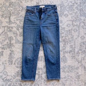 Madewell high waisted classic straight jeans